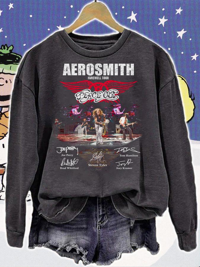 Aerosmith Farewell Tour Aerosmith Band Member Signatures t-shirt
