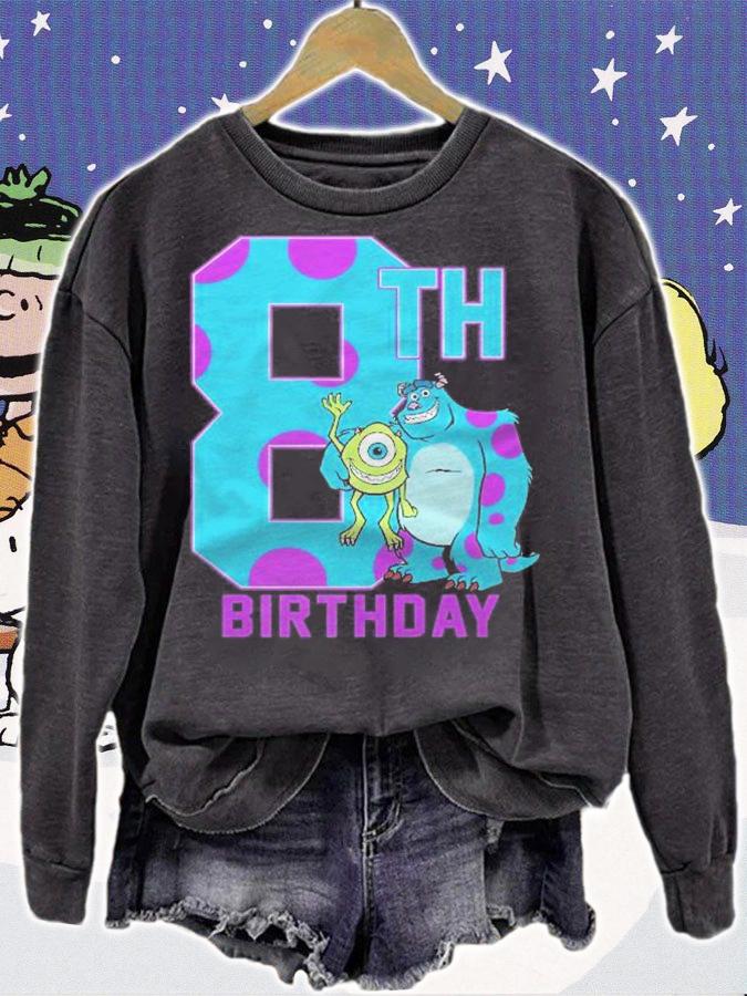 Monsters Inc. Mike & Sully Happy 8Th Birthday Premium Shirt t-shirt
