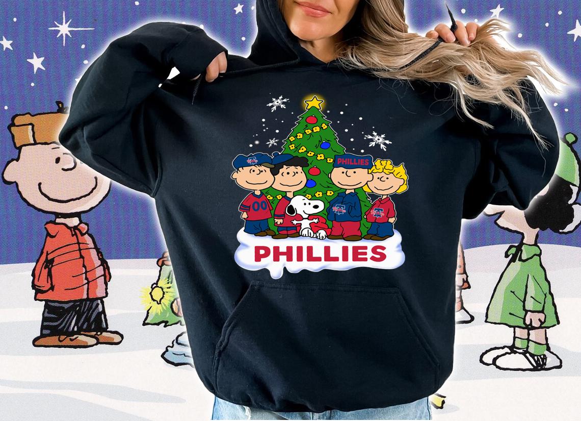 Phillies Peanuts Snoopy Christmas Tree Philadelphia Phillies t-shirt hoodie