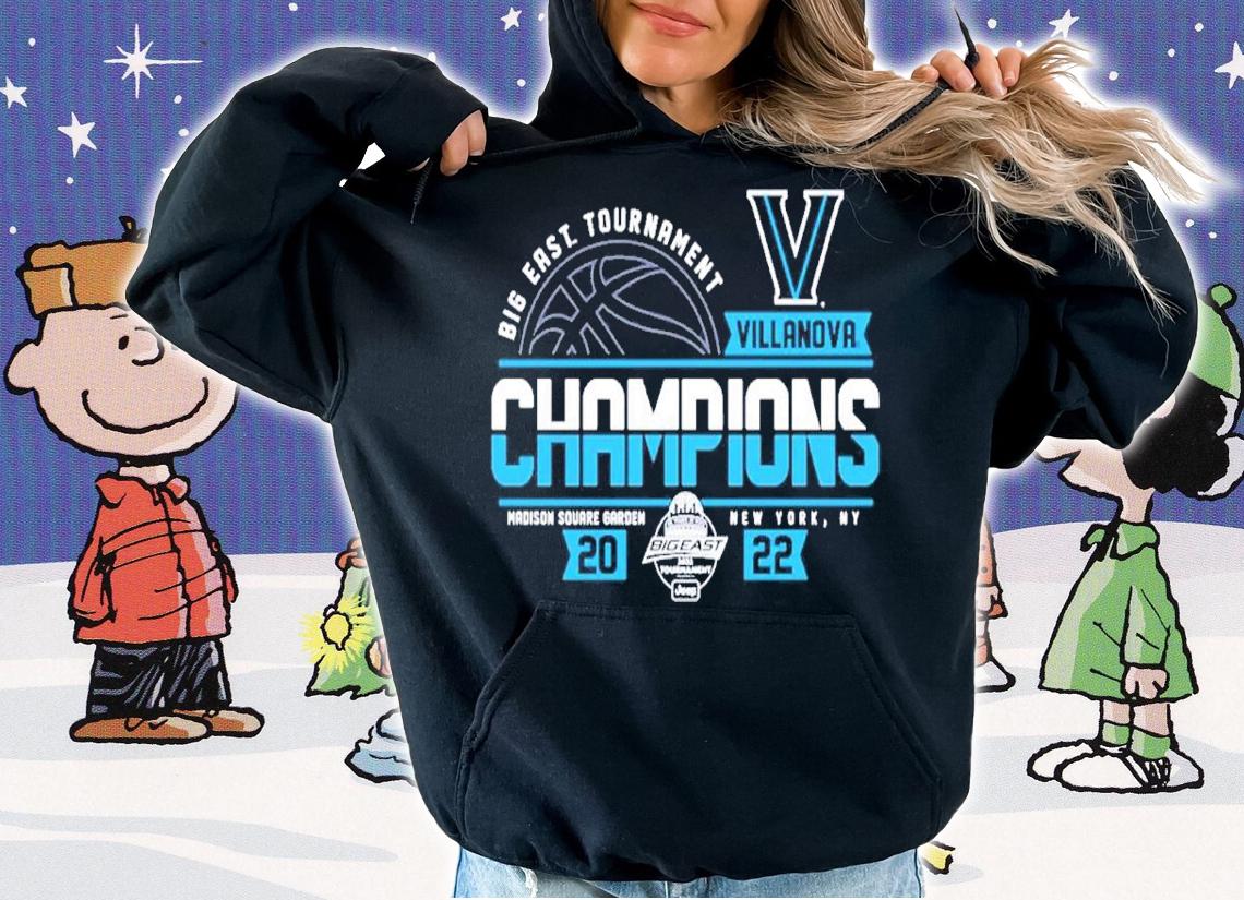 Villanova Wildcats Blue 84 2022 Big East Men's Basketball Conference Tournament Champions shirt t-shirt hoodie