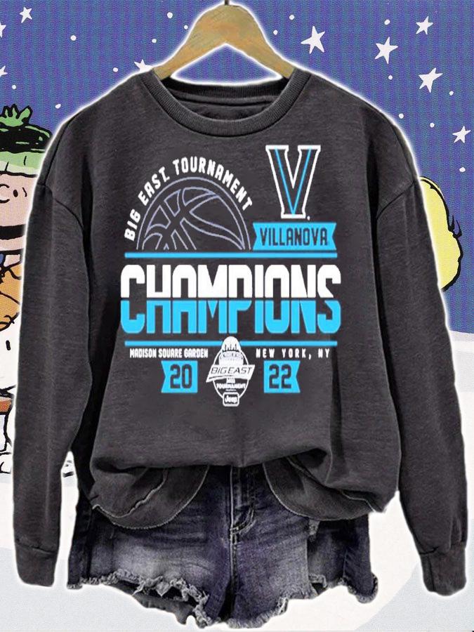 Villanova Wildcats Blue 84 2022 Big East Men's Basketball Conference Tournament Champions shirt t-shirt sweatshirt