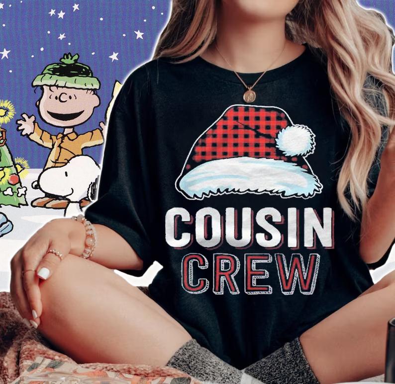 Cousin Crew Plaid Red Family Matching Christmas Pajamas Shirt t-shirt woman shirt