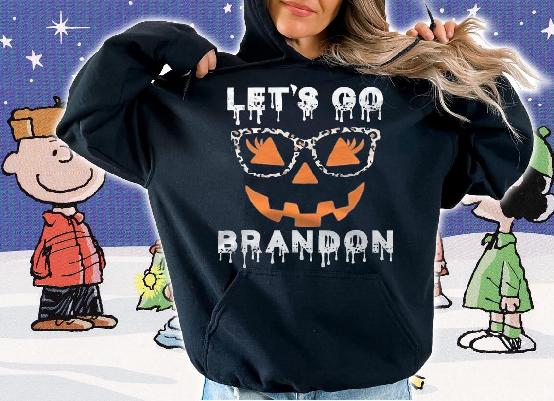 F Joe Biden let's Go Brandon Pumpkin Halloween T-Shirt t-shirt hoodie