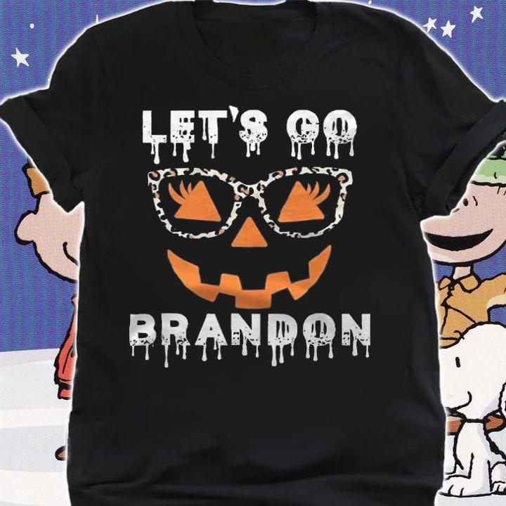 F Joe Biden let's Go Brandon Pumpkin Halloween T-Shirt t-shirt shirt