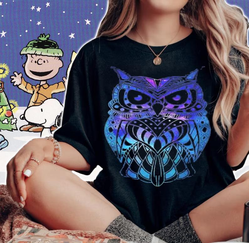 Graphic Owl Summer Women Garment Shirt t-shirt woman shirt