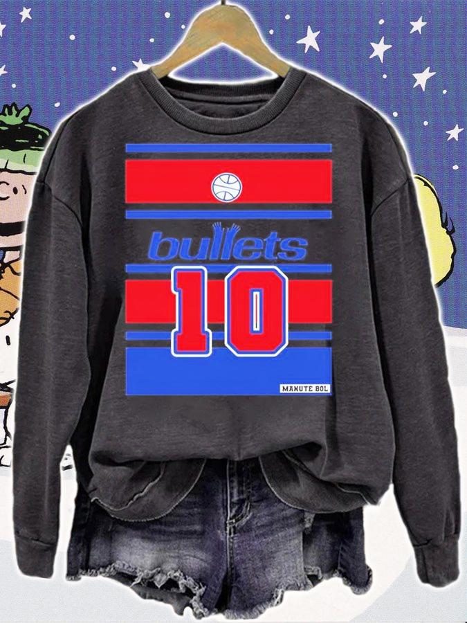 Manute Bol Retro Style Bullets Jersey Fan Design T-Shirt t-shirt sweatshirt