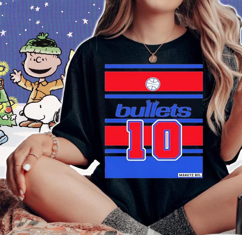 Manute Bol Retro Style Bullets Jersey Fan Design T-Shirt t-shirt woman shirt