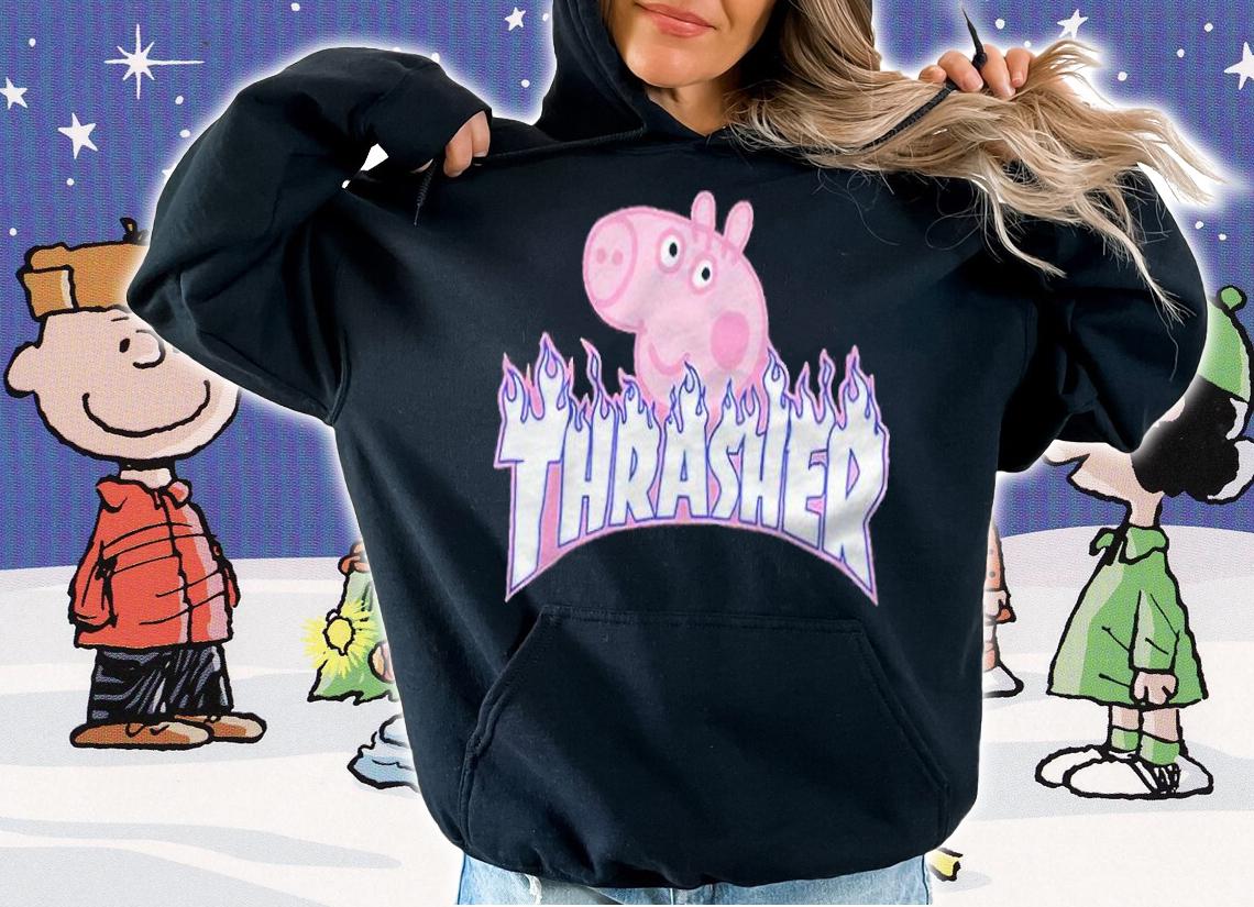 Peppa Pig Thrasher logo T-shirt t-shirt hoodie