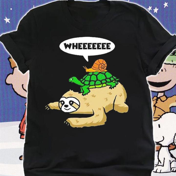 Sloth Turtle Snail T-Shirt t-shirt