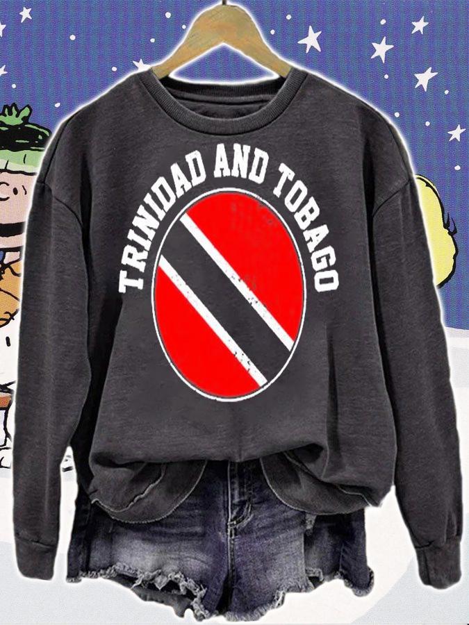 Trinidad And Tobaco Flag Vintage Premium T-Shirt t-shirt sweatshirt