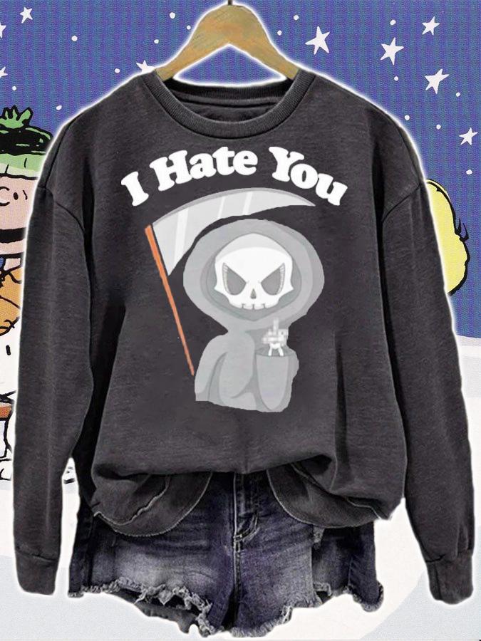 Etsy Dark One Closet I Hate You Grim Reaper Shirt t-shirt sweatshirt