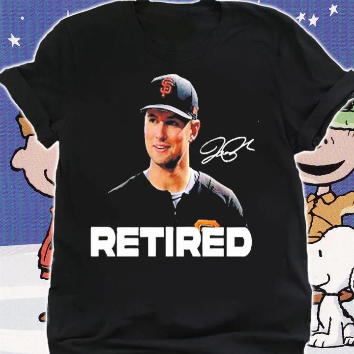 Joe Panik Retired MLB Signature T-Shirt t-shirt shirt
