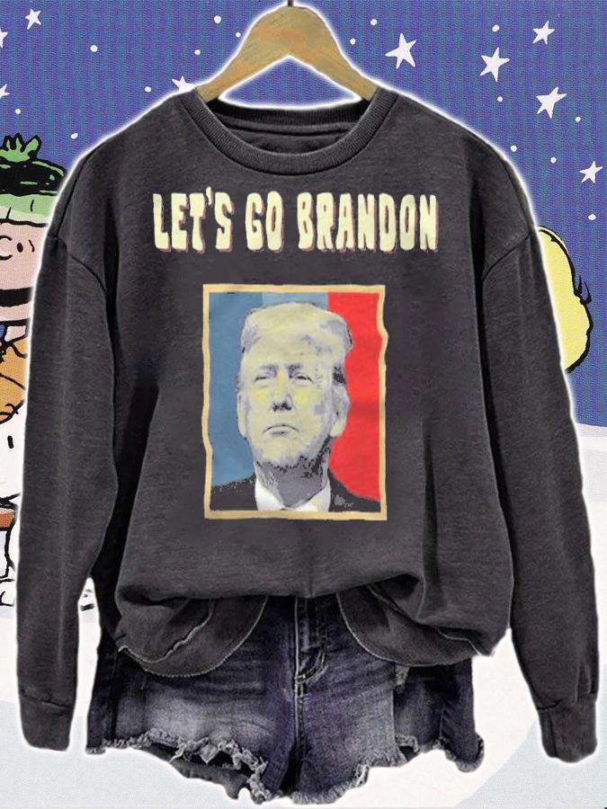 Let's Go Brandon Poster Trump Vintage T-Shirt t-shirt sweatshirt