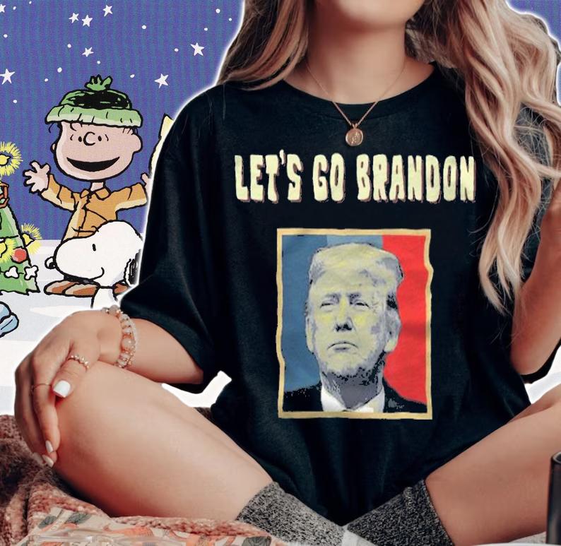 Let's Go Brandon Poster Trump Vintage T-Shirt t-shirt woman shirt