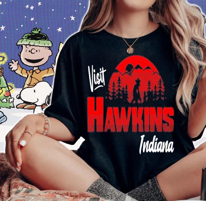 Visit Hawkins Indiana shirt t-shirt