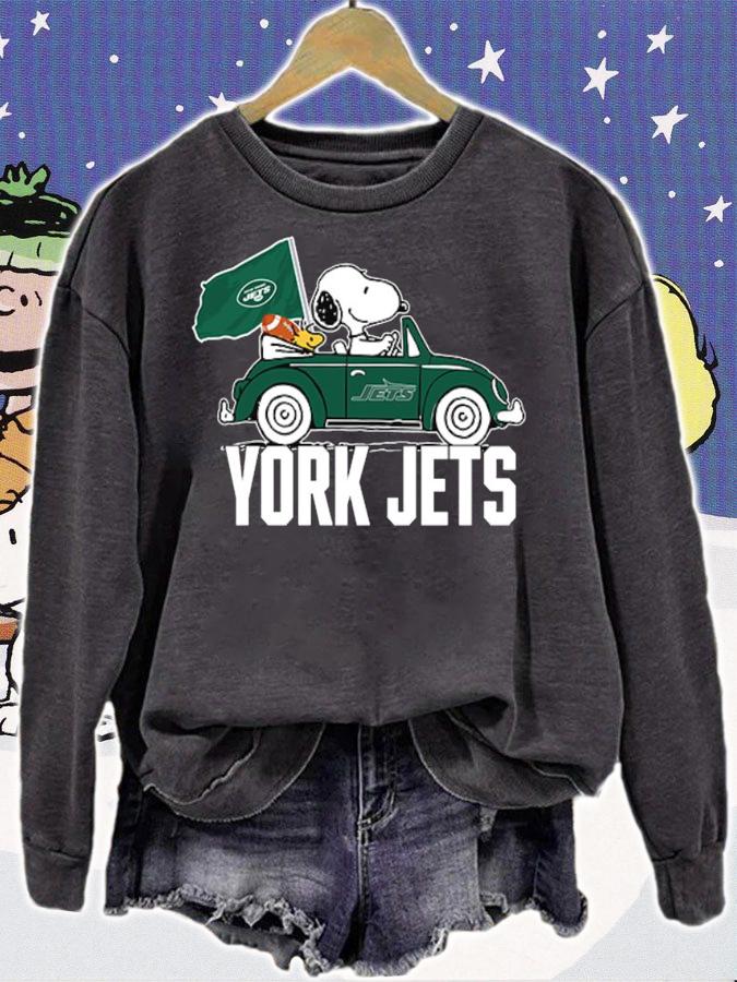 York Jets Snoopy And Woodstock New York Jets t-shirt