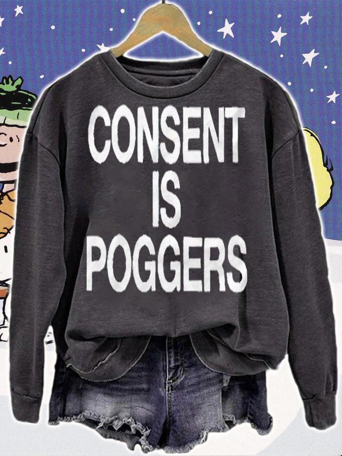 Consent is Poggers T-shirt