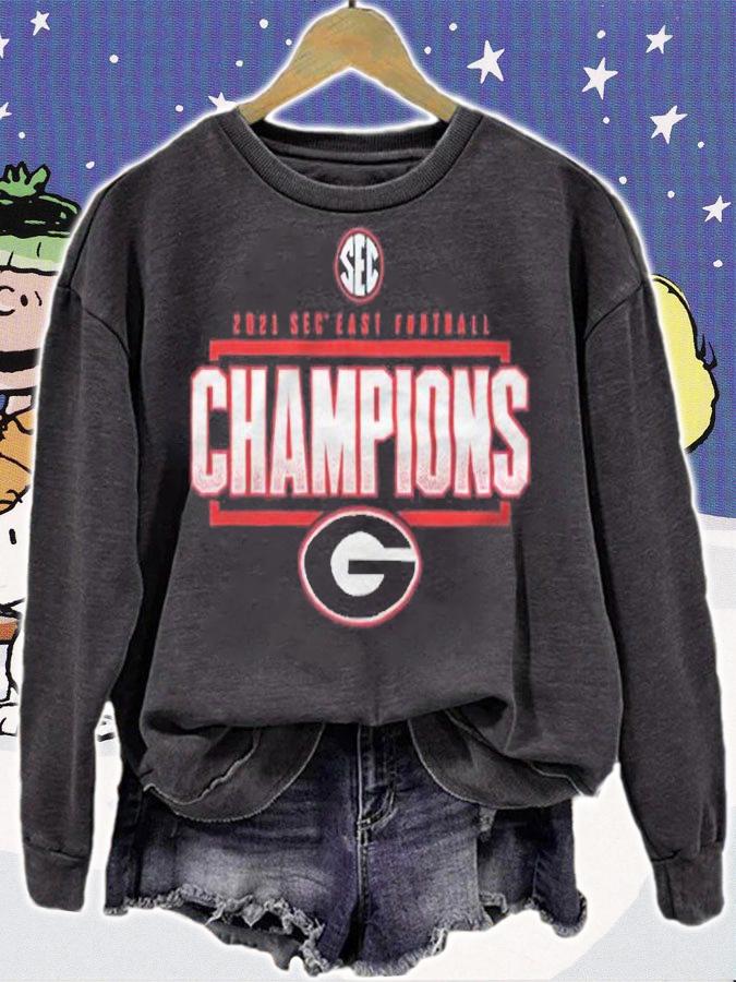 Georgia Bulldogs football SEC East Football Division Champions 2021 T-shirt sweatshirt