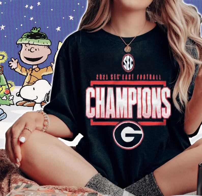 Georgia Bulldogs football SEC East Football Division Champions 2021 T-shirt woman shirt