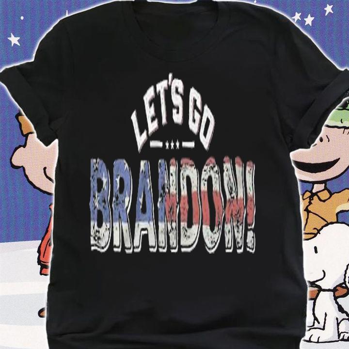 Let's Go Brandon USA Flag Vintage T-Shirt shirt