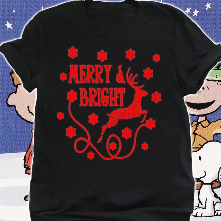 Merry And Bright Christmas Day T-Shirt