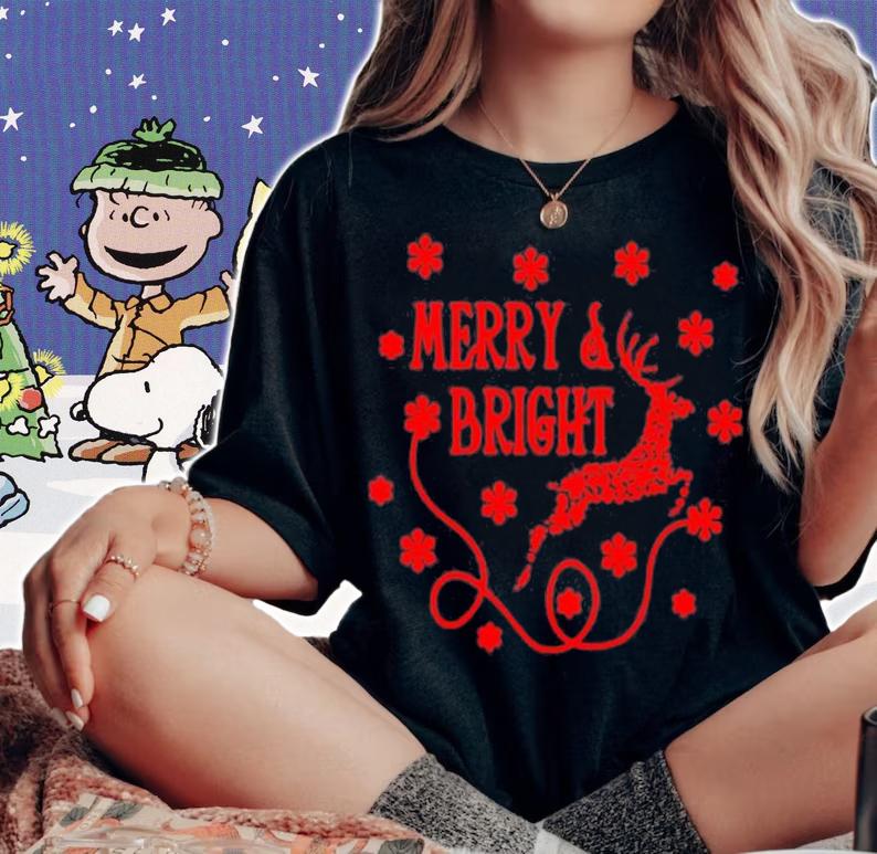 Merry And Bright Christmas Day T-Shirt
