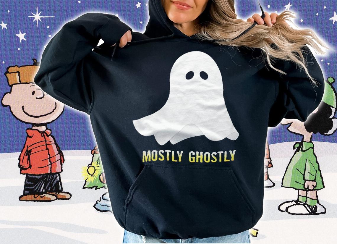 Mostly ghostly Ghost Halloween T-shirt hoodie