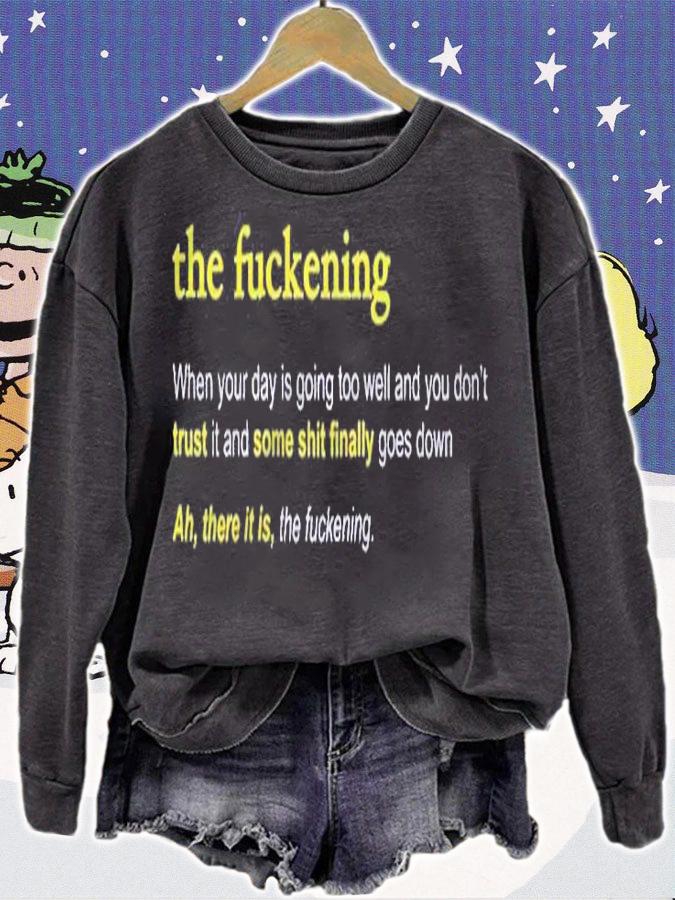 The Fuckening The Hilarious Definition For A Fucked Up Day Raglan Baseball Shirt