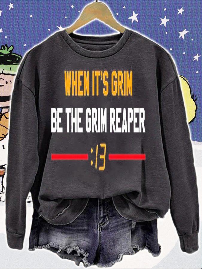 When Its Grim Be The Grim Reaper 13 Seconds Mahomes Kansas City T-Shirt sweatshirt