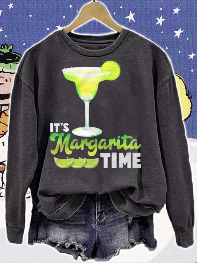 Its Margarita Time Party Alcohol Drinker Tequila Lover Shirt sweatshirt