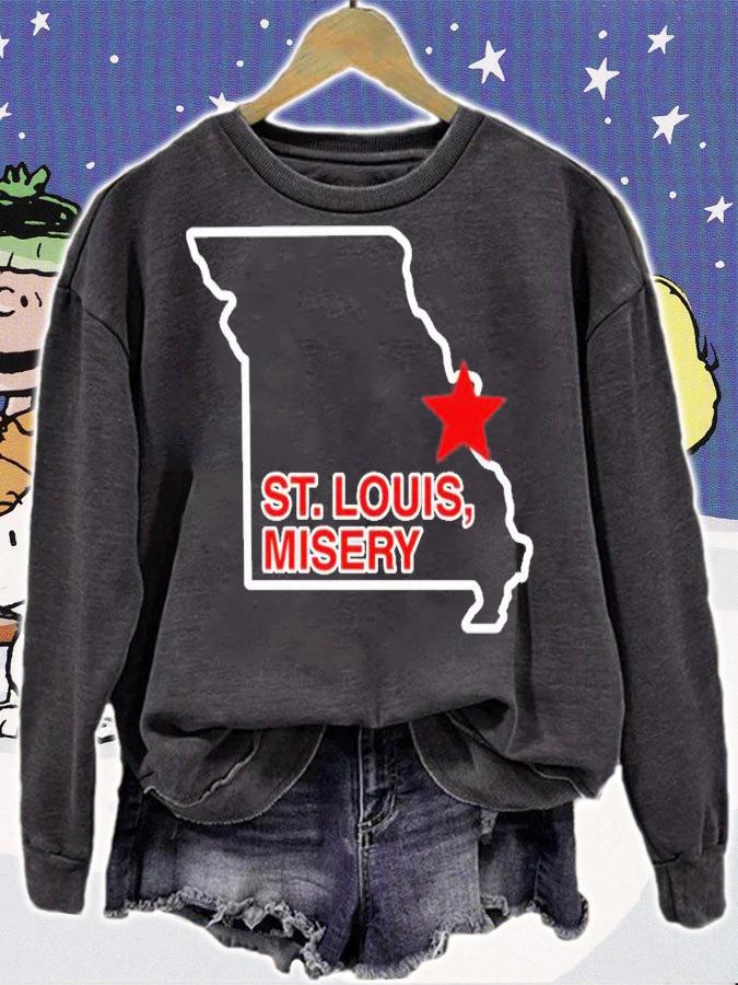Obvious Merch St. Louis Misery T-Shirt sweatshirt