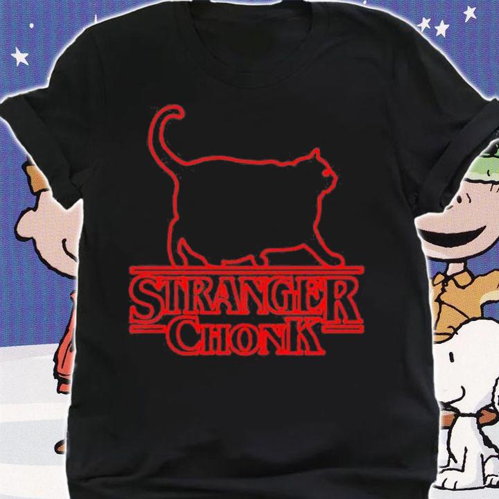 Stranger Things Cat Stranger Chonk T-Shirt shirt