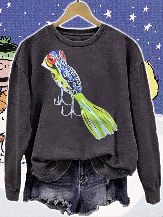 Vintage Hula Popper Topwater Lure Frog Fish Shirt Mens Women T-shirt sweatshirt