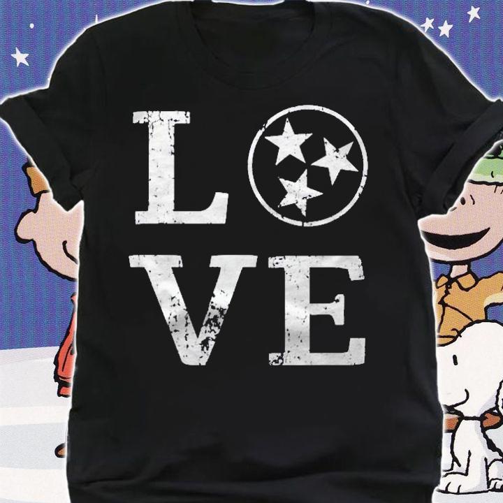 Distressed Vintage Tennessee State Flag Retro Love Tennessee Shirt