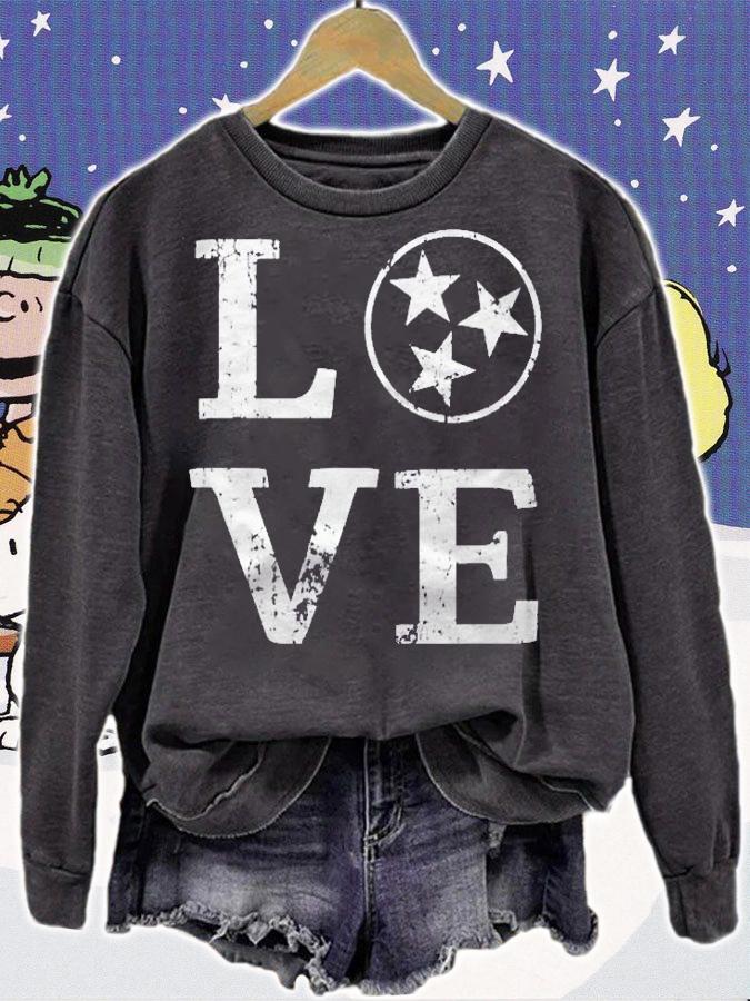 Distressed Vintage Tennessee State Flag Retro Love Tennessee Shirt