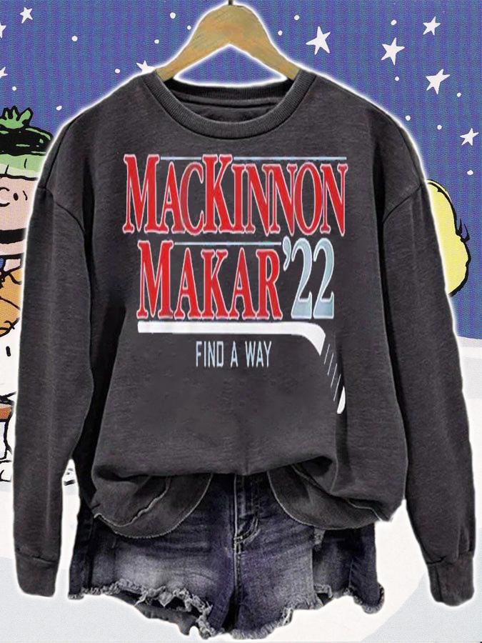 Mackinnon Makar '22 Find A Way Shirt sweatshirt