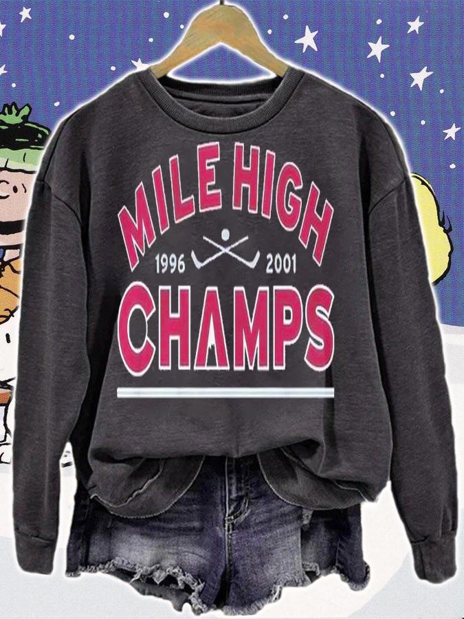 Mile High Champs Hockey 1996-2021 Shirt sweatshirt