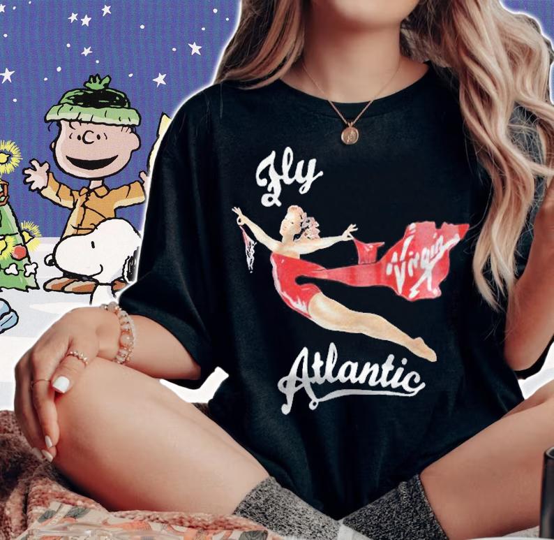 Princess Diana Fly Virgin Atlantic T-shirt