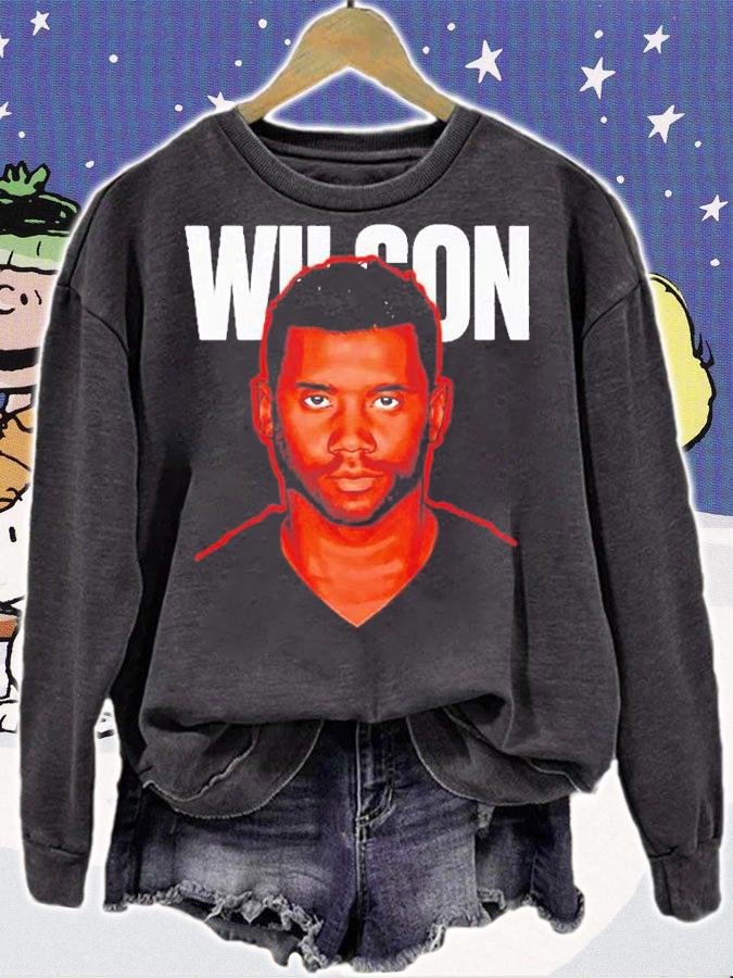 Russell Wilson Denver Game Face Football T-Shirt sweatshirt