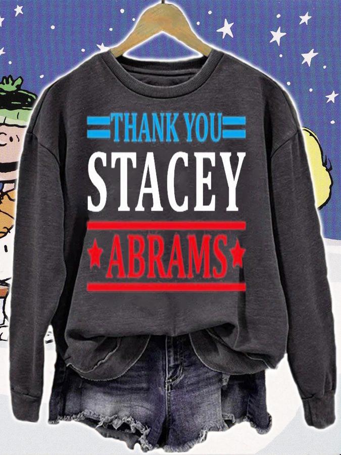 Thank You Georgia, Thank You Stacey Abrams T-Shirt sweatshirt