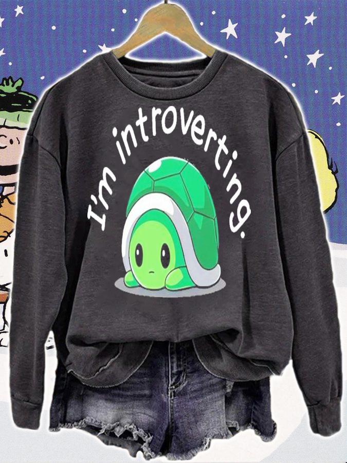 Turtle Merch Im Introverting Shirt