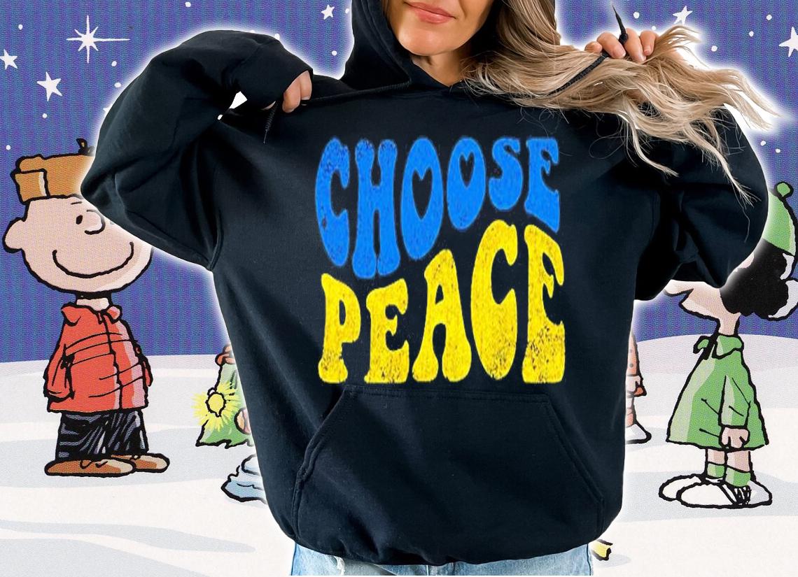 Choose Peace Peace Love Ukraine Pray For Ukraine T-Shirt