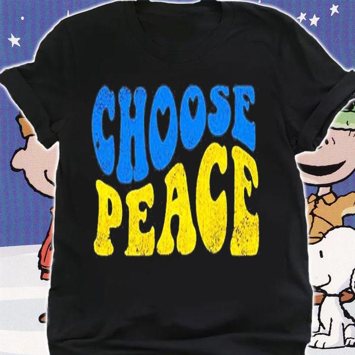 Choose Peace Peace Love Ukraine Pray For Ukraine T-Shirt