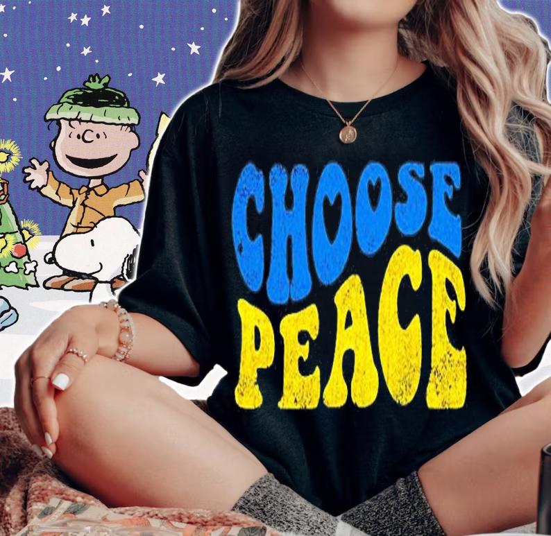 Choose Peace Peace Love Ukraine Pray For Ukraine T-Shirt