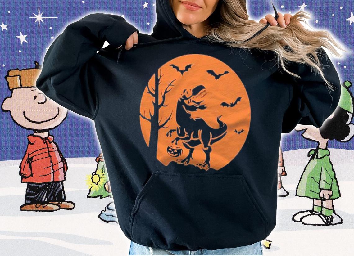 Halloween For Kids Boys Girls Dinosaur T Rex Mummy Pumpkin Shirt hoodie