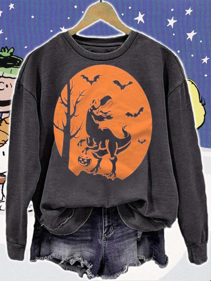 Halloween For Kids Boys Girls Dinosaur T Rex Mummy Pumpkin Shirt sweatshirt