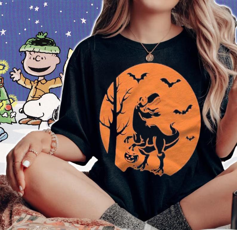 Halloween For Kids Boys Girls Dinosaur T Rex Mummy Pumpkin Shirt woman shirt