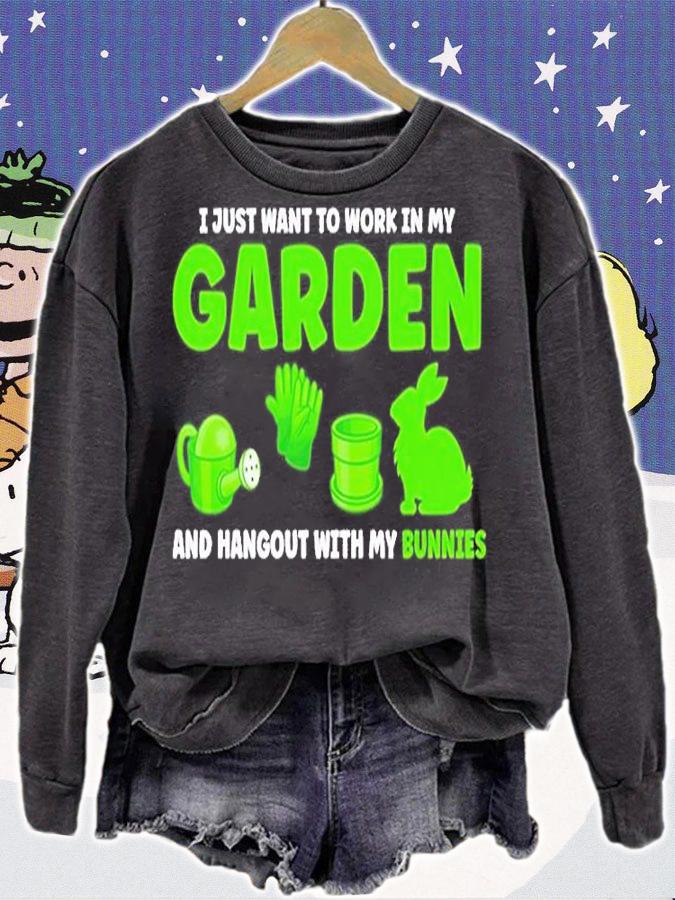 I Just Want To Work In My Garden Gardening T-Shirt