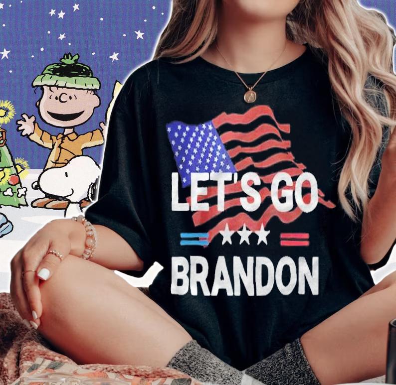 Let's go Bannon Us flag T-shirt woman shirt