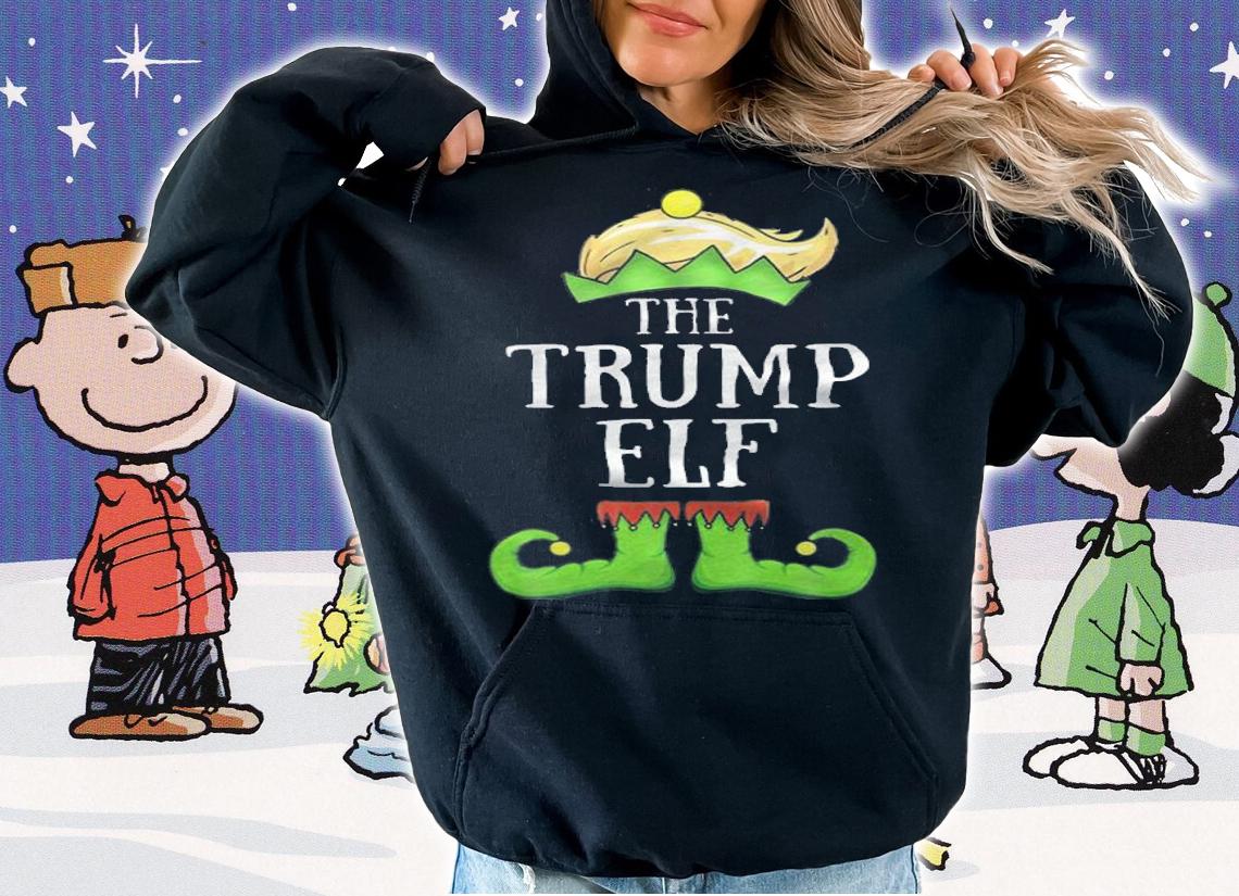 The Trump Elf Xmas Funny Christmas T-Shirt hoodie